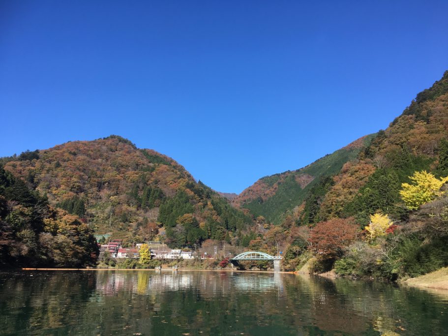 留浦浮橋　橋の上から